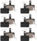 6Pairs Bike Brake Pads for Mountain MTB Bike, Resin Bicycle Disc Brakes for Shimano C501 M575 M525 M495 M486 M485 M475 M465