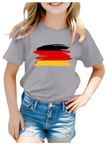 Deutschland Trikot Kinder Fanartikel Deutschland 2024 Fussball Em Shirt Nationaltrikot Trikot Deutschland-Trikot T-Shirt Fußballtrikot Pinkes Triko Offizielles Auswärtstrikot Tshirt