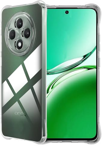 FDHYFGDY Funda para OPPO Reno 12 F/FS 4G/5G, Carcasa de Silicona Transparente a Prueba de Golpes