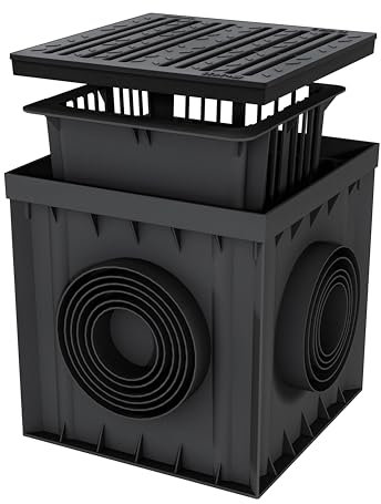 Verdone Hofablauf befahrbar LKW 300x300 Gussrost LINE Hofeinlauf Regensinkkasten Regenablauf Hofeinlauf C250 25 Tonnen Gully Gulli Hofsinkkasten 30x30 cm