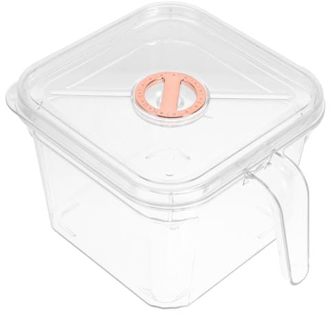 BUGUUYO Small Plastic Fish Bowl Unique Fish Bowl with Decorative Lid Mini Aquarium for Home Office