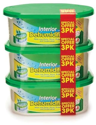 Dehumidifier Condensation Remover Moisture Absorber, Dehumidifiers for Damp, Mould, Moisture in Home, Kitchen, Wardrobe, Bedroom, Caravan, Office, Garage, Bathroom -3pk (Normal)