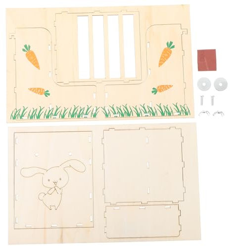 Happyyami Food Bowl Rabbit Feeder Capacity Feeding Rack for Indoor Use As Pet Grass Feeding Rack and Bunny Feeder for Pet Supply