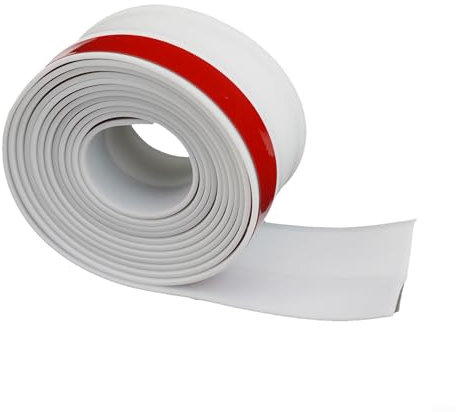 Garage Door Sealing Strip, Garage Door Weather Stripping Strip, Multipurpose Garage Door Bottom TPE Seal Strip, Draught Excluder Garage Door Seal(White)