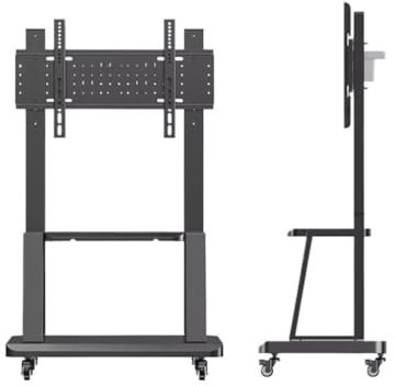 KOHUS Soporte para TV Soporte De TV Móvil, Estante De Pie, Carrito con Ruedas Universal, Colgador De TV Pequeño Soporte de televisión