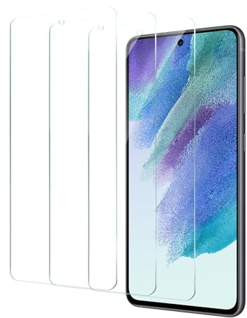 CYYAGE für Samsung Galaxy S21 FE Schutzfolie, 3 Stück Displayschutzfolie Folie HD Transparent 9H Härte Screen Protector Kratzfest Bläschenfrei