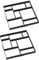 YARDIN Gehweg Form DIY Pflasterform 50x50x4.5cm,Garten Schablone Kunststoff Gehwegplatten Quadratisch Beton Pflastersteine Terrassenplatten,2PCS