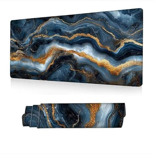 Tapis de Souris XXL 1400x600x3mm, Tapis Souris Gris Mousepad Imperméable, Simplicité Mouse Pad avec Base Antidérapant, Desk Mat avec Bords Surpiqués, Deco Bureau, Gaming Accessoire, Cadeaux S1-240