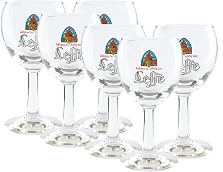 Generisch 6x Leffe Glas 19 cl BALLON Arcor oc geeicht 0,15 l | Bierglas für Zuahuse & Gastro