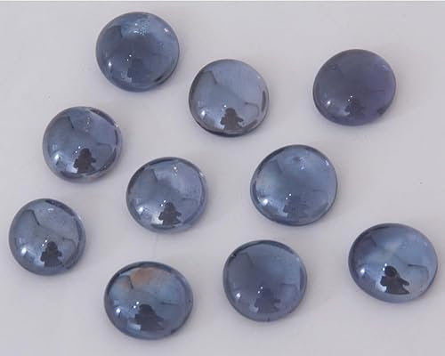 Bazare Masud 100g. Glasnuggets 17-21mm transparent ca. 20 St. Muggelsteine Manche irisierend Dekosteine (anthrazit)