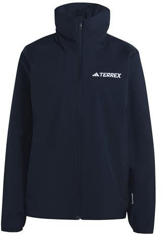 adidas Women's Terrex Multi Essentials 2 Layer Rain Jacket, legend ink, S