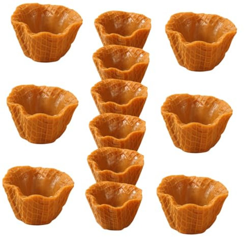 Kisangel 12pcs Mini Simulated Ice Cream Cone Models for Diy Crafts Realistic Decor for Phone Cases Display and Childhood Play Ice Cream Decor Accessories