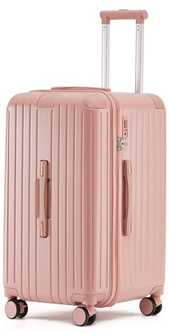LIGHTGO Valise Grande Capacité 23 kg - Charge USB-C - Tailles 22/27/29,5 Pouces - Conforme aux Normes IATA 158 cm (Rose 22 Pouces)