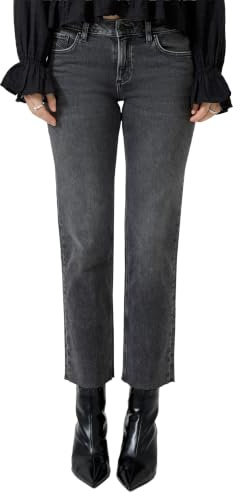 QS Cropped Jeans Catie/Mid Rise/Straight Fit