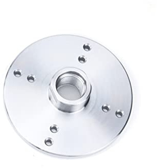 Placa frontal de acero para torno, Plato de torno for madera, plateado, 100 mm, M33x3,5