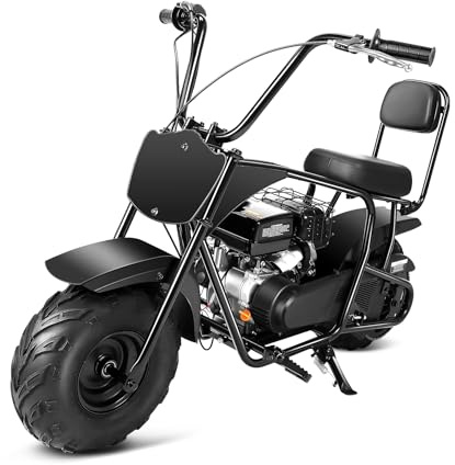 Oryxearth 99CC 4-Takt Dirt Bike Pocket Bike, Kinder Crossbike Benzin, Breitreifen Offroad Rad, Kinder DirtBike, Motocross Motorrad, DIY-Aufkleber Mini Motorrad ab 13 Jahre (Schwarz)