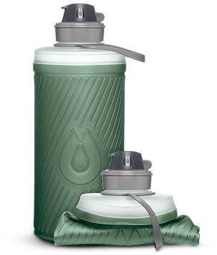 HydraPak Flux - Foldable Backpacking Water Bottle-BPA-Free, Ultralight, Spill-resistant Twist Cap