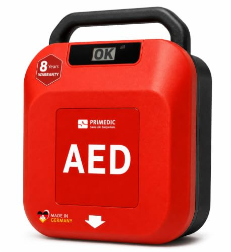 Primedic HeartSave YA Desfibrilador de primeros auxilios para aficionados con descarga automática, 8 años de Garantía, Made in Germany, Certificado MDR 2027, Idioma: ES/ENG