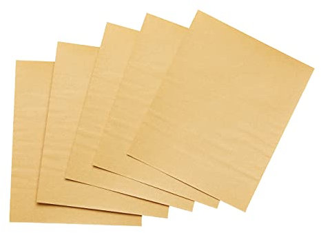 Fit For The Job 5 hojas grandes de tamaño A4 Papel de lija de grado medio para lijar madera, muebles, metal, yeso para mejoras en el hogar, decoración y más, 11 x 9 pulgadas (230 x 280 mm) 11 x 9