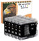 D&C 5x 22ml Black Druckerpatronen Kompatibel für Brother LC-970 LC-1000 BK XL für Brother FAX 1560 DCP-135C 150C 153C 157C 130C 330C 350C 357C 540CN 560CN 680CN 750CW 770CW MFC-235C 350CJ 525CJ 330CN