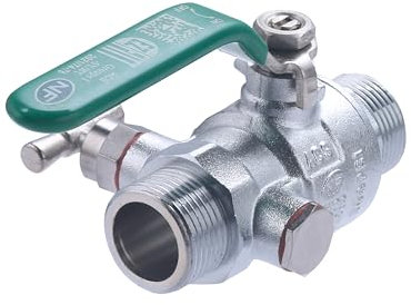 Vanne NF à Purge - Manette Plate - Mâle Mâle 20x27 (3/4) NOYON & THIEBAULT