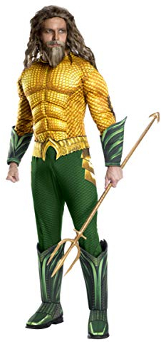 Original Aquaman Muskel Herrenkostüm Deluxe für Superhelden Mottoparties XL 56-58