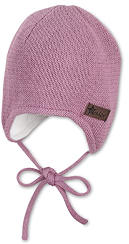 Sterntaler Unisex Baby strikket hue blød M tze, Rosenfarbig, 43 EU