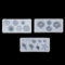 KERDEJAR Silicone Molds,3Pcs DIY Conch Shell Starfish Shape Silicone Mold Nail Art Template Jewelry Make