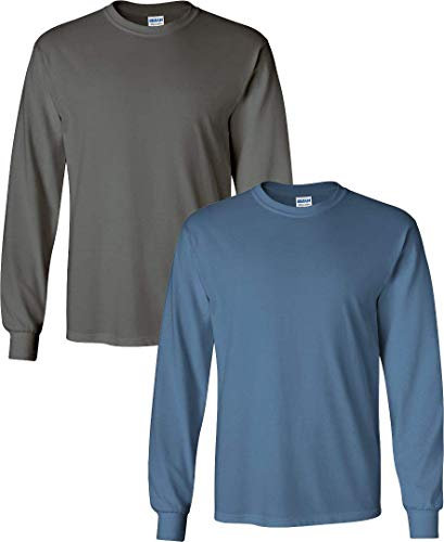 Gildan Men's Ultra Cotton Long Sleeve T-Shirt, Style G2400 - - Medium