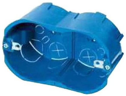 Trade Shop - SCATOLA CASSETTA DA INCASSO 504 4 POSTI PER CARTONGESSO INSERTI IN FERRO -