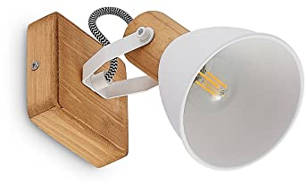 Lindby Strahler 'Merela' (Skandinavisch) aus Holz (1 flammig, E14) - Deckenlampe, Deckenleuchte, Lampe, Spot, Wohnzimmerleuchte