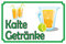 Blechschild 20x30 Kalte Getränke Laden Restaurant Theke Buffet