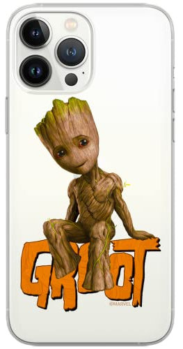 ERT GROUP mobile phone case for Apple Iphone XS Max original and officially Licensed Marvel pattern Groot 005 optimally adapted to the shape of the mobile phone, partially transparent