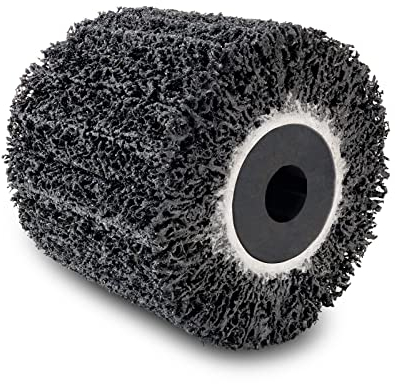 Scheppach Brosse en carbure de silicium pour surfaceuse MRS1300 Brosse de rechange | Largeur 100mm - Ø120mm | Pour le ponçage & le dénudage du métal à la préparation au soudage |Brosse de remplacement