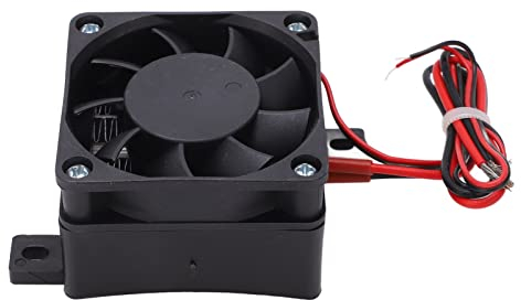Asixxsix Chauffage d'air PTC pour Ventilateur de Voiture, DC 12V 50W Chauffage d'air PTC Température constante Chauffage de Ventilateur de Voiture Isolation Mini Chauffage d'air
