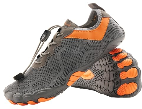 Freiluftkind Das Original – Kokoda rutschfeste Barfußschuhe (Dunkelgrau/Größe EU 39) – Der perfekte Barfußschuh für Dein Abenteuer – Barfusslaufschuhe Barfuss Schuhe Barefoot Shoes
