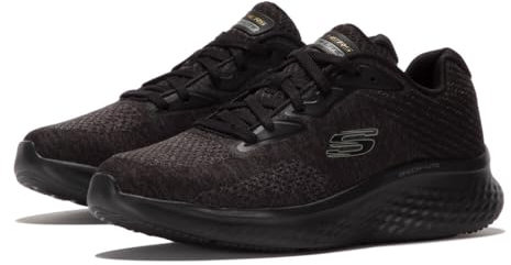 Skechers Herren Skech-Lite Pro Faregrove Sneaker, Black Circular Knit/Synthetic, 41 EU