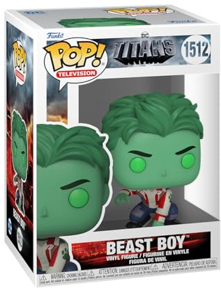 Funko POP! TV: Titans - Beast Boy - DC Titans - Vinyl-Sammelfigur - Geschenkidee - Offizielle Handelswaren - Spielzeug Für Kinder und Erwachsene - TV Fans - Modellfigur Für Sammler und Display