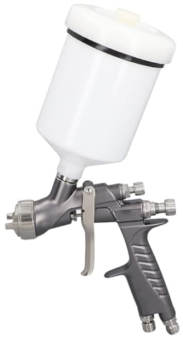 Luftspritzpistole, 175 Psi, Professionelles HVLP-Spritzpistolen-Set, 600 Ml Fassungsvermögen, Autolackierpistole, Schwerkraft-Luftspritzpistole für Autolack, Grundierung, Klarlack