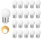 Suncan 20 Stück 3W E27 G45 LED lampe für Lichterkette, LED Warmweiß 2700K, Matt Kunststoff Cover, G45 Globus Glühlampen,LED E27 Innen und Aussenbereich,Nicht Dimmbar