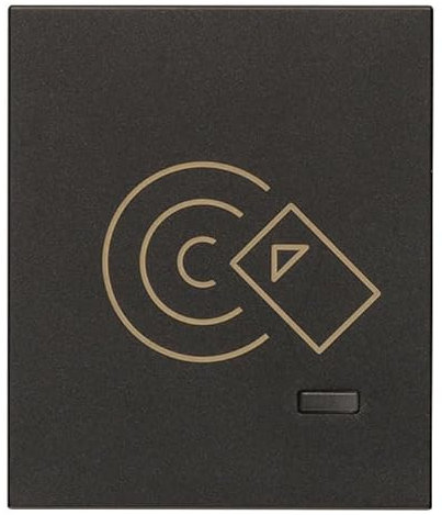 VIMAR 30812.G Linea Kartenleser für NFC/RFID-Smartcard, Konfiguration der Karte über App VIEW Wireless Standard Bluetooth Technologie, Bluetooth 5.0