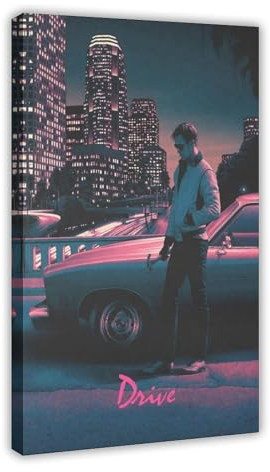 Baydog Filmposter Drive Ryan Gosling, klassisches Poster, Leinwand, Poster, Schlafzimmer-Dekor, Sportlandschaft, Büro, Raumdekoration, Geschenk, Rahmen-Stil, 20 x 30 cm