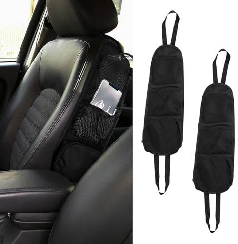 deemars 2PCS Organizador del Lado de la Silla de Auto, Accesorios de Coche Auto Asiento de Almacenamiento de Almacenamiento de la Bolsa Colgante, Titular de la Bebida Universal para el Coche (2PCS)