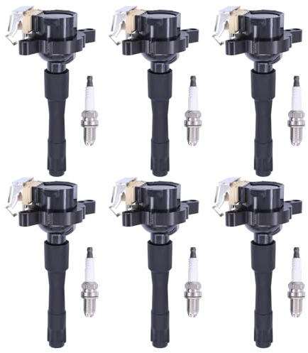 Zündspule Zündkerze Zündmodul Zündanlage Stabzündspule Zündspulen Zündkerzen Zündspulenmodul Zündung für 3er E46 E36 5er E39 7er E38 8er E31 X5 E53 Z3 E36 Z8 E52