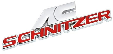 AQXYWQLL 3D-Metall-Emblem for den hinteren Kofferraum, Aufkleber, Zierleiste for den vorderen Haubengrill, kompatibel mit AC Schnitzer M 3 5 6 ZE E46 E39 E36 E34 X1 X3 X5 X6(Color:for AC Sticker-02)