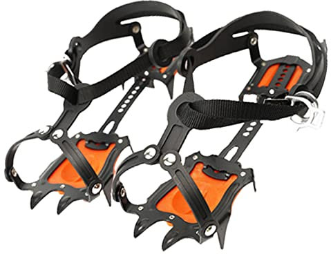 Sosoport 1 Set Anti-slip Crampons Snow Crampons Ice Cleats Crampons Spike Shoes Ski Boot Crampons Shoe Snow Cleats Winter Ice Spikes Shoe Protectors Walking Crampons Shoe Covers Tpu Rubber