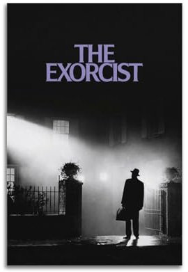 ydhgebn The Exorcist Poster, Wandkunst, Cover, Zimmer, Vintage-Poster, dekoratives Gemälde für Schlafzimmer, Wohnzimmer, ästhetisches, elegantes Poster, 30 x 45 cm, ungerahmter Stil