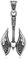 Gu Feng Viking tomahawk titanium pendant vintage titanium double axe necklace ornament