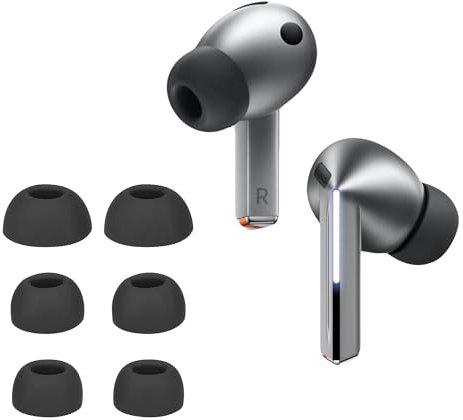 kwmobile 6X Polster kompatibel mit Samsung Galaxy Buds 3 Pro - 3 Größen - Silikon Ohrstöpsel In-Ear Kopfhörer