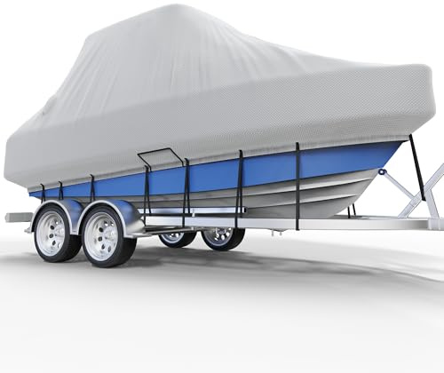 Copertura per barca con console centrale, copertura per barca T-Top/Hard-Top rimorchiabile, coperture impermeabili per barca Oxford di grado marino resistente.